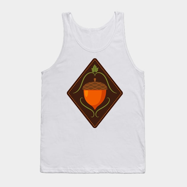 Cute Fall Stamp Tank Top by SWON Design